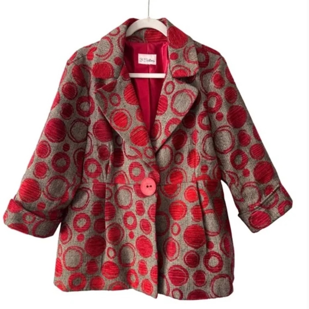 3 Sisters Geometric Pattern Jacket - image 1